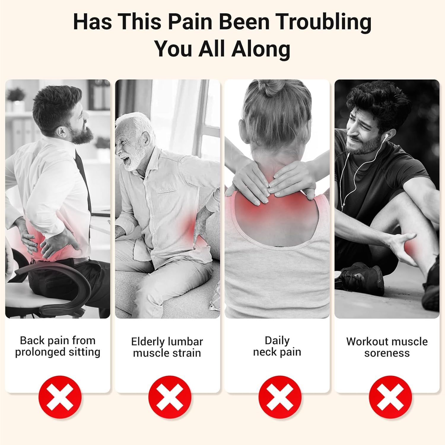 Gurui Massage Guns Deep Tissue, Valentine's Day Gifts, Neck Massager with 16 Heads, 16-Head Massage Gun Set for Deep Tissue and Back, Shoulders, Legs, Pain Relief - Image 4