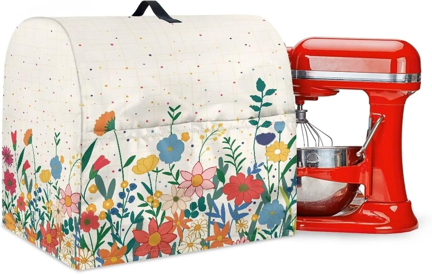 Stand Mixer Accessories, Floral Stand Mixer Dust Cover, Fashion Mixer Dust Cover Scratch Resistant Stand Mixer Cover for Most Standard Mixer Dust Cover Toaster Cover