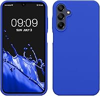 Vista 238 de kwmobile Funda compatible con Samsung Galaxy A52 / A52 5G / A52s 5G - Funda de Teléfono de Silicona TPU con Acabado Suave - Arrecife Azul