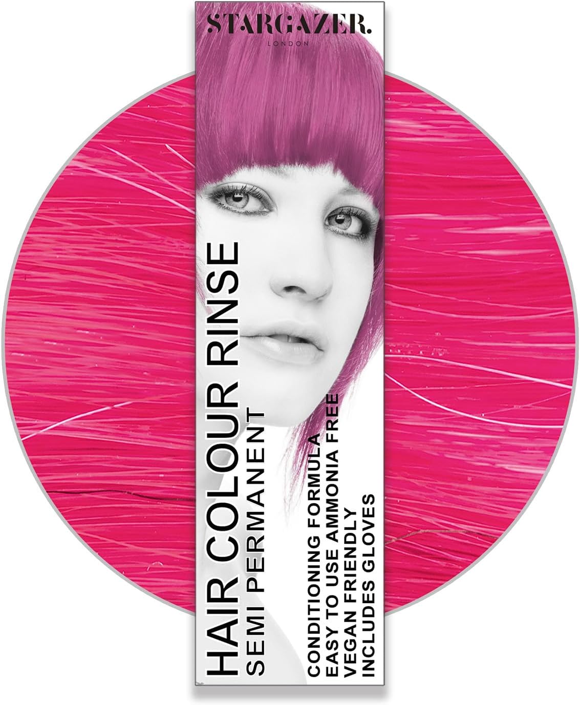 Stargazer Products UV-Pink Semi-Permanent Hair Dye, Pack of 1 (1 x 70 ml)