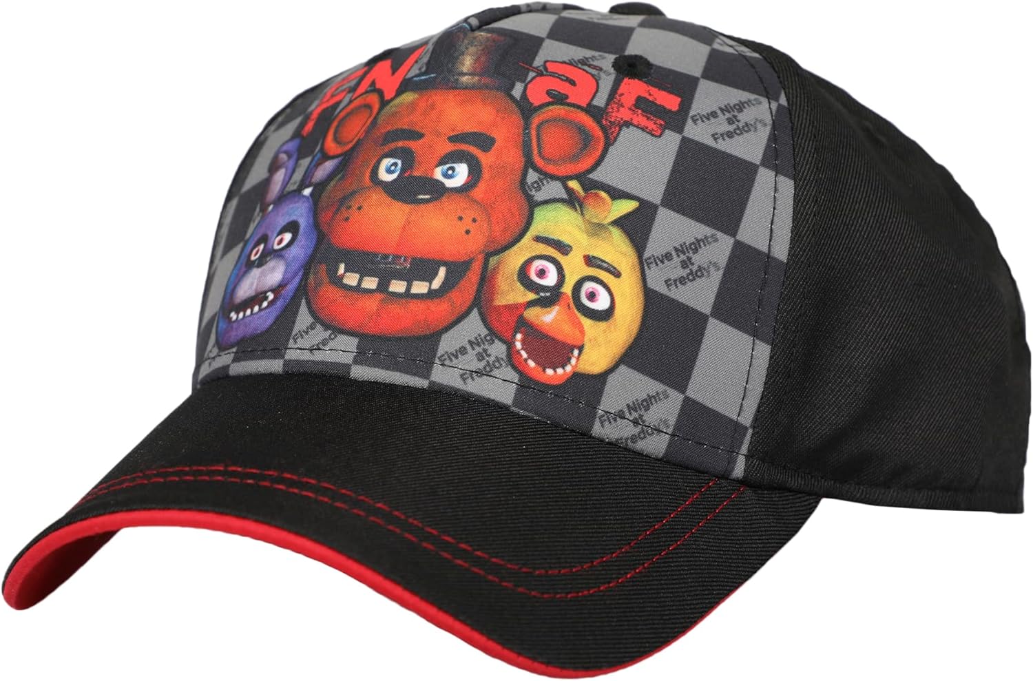 Five Nights At Freddy's Animatronic Characters Youth Baseball Cap & Wallet Set Multicolored