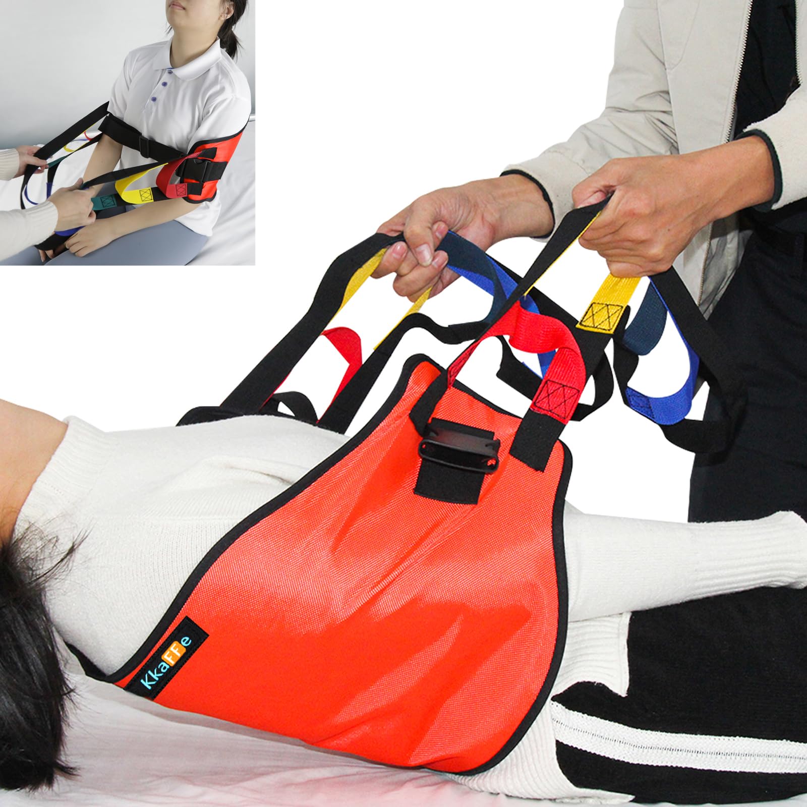 Transfer Sling,Transfer Belt for Elderly & disabled,Gait Belts for Seniors,Heavy Duty Patient Safety Belt,Mobility Standing&Lifting Aid for Disabled,Injured,Elderly,Safely Move from Bed and Wheelchair