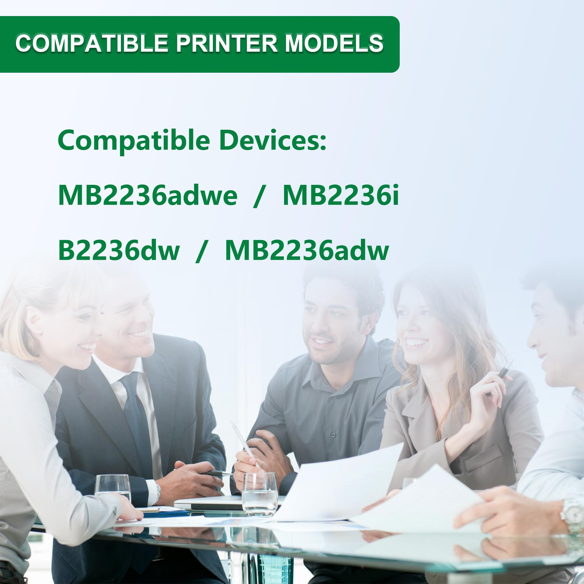 Unità tamburo B2236 B220Z00 ad alta capacità, 12500 pagine, ricambio per stampante Lexmark B2236 per stampante MB2236adwe, MB2236i, B2236dw, MB2236adw (confezione da 1)