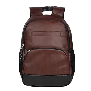F Gear Luxur Brown 25L, Anti Theft Laptop Backpack|Premium Business Bag for Professionals Office College Travel|Fits 16 "Laptop Padded Sleeve|2 Bottle Holders|Raincover Bag|Easy Access Pockets|Unisex