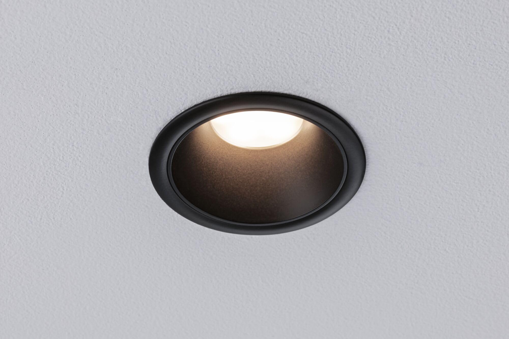 Paulmann 94869 Luminaria empotrable LED 3-Step-Dim Cole set básico juego de 3 uds. IP44 redondo 88 mm Coin 3 x 6 W 3 x 470 lm 230 V 2700 K negro