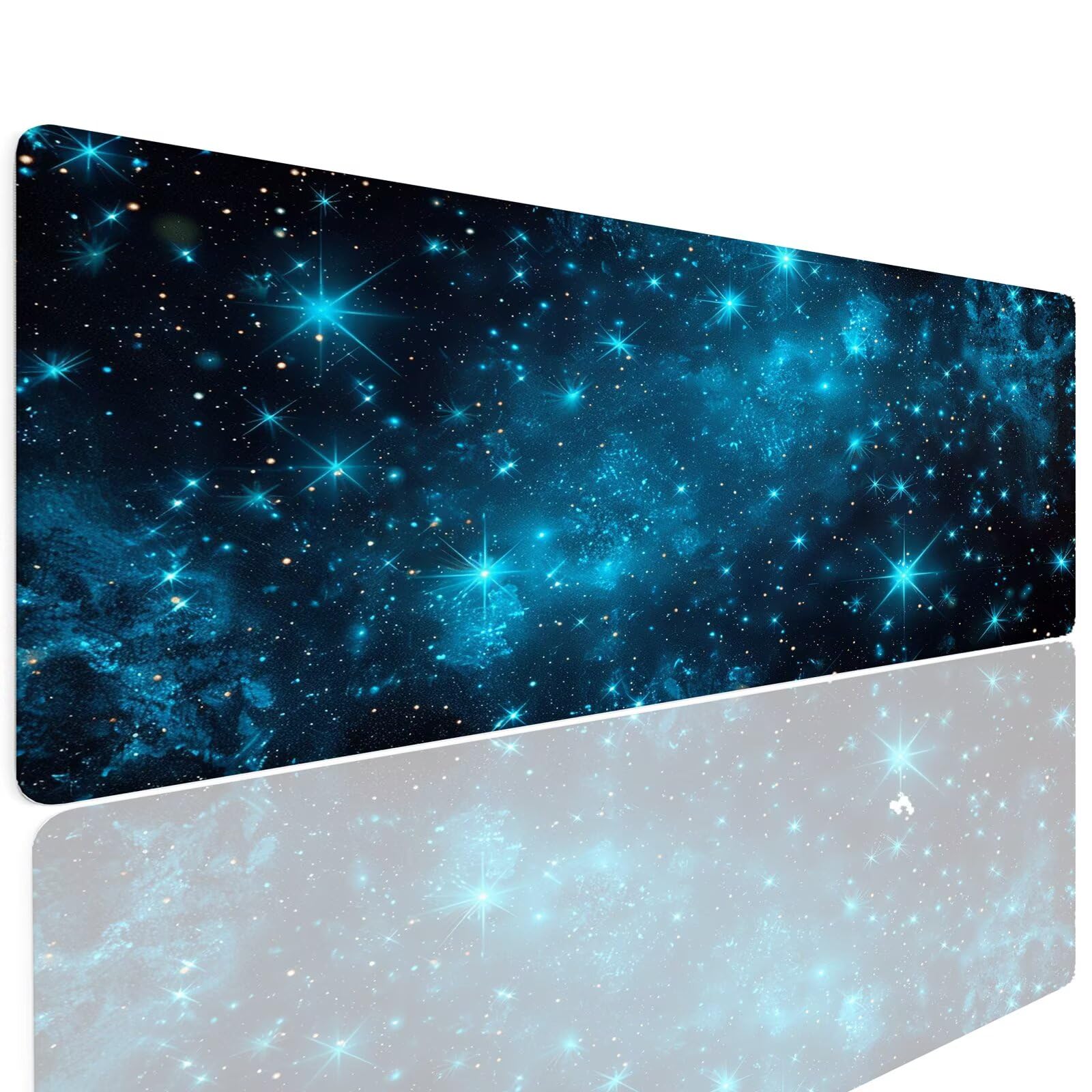 Podkładka pod mysz do gier XXL 1000 x 500 x 4 mm duża podkładka pod mysz do gier podkładka pod mysz gumowa antypoślizgowa mata pod mysz akcesoria biurowe do komputera PC gry nauka dom gwiazdy 4-1111
