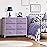 Sorbus Dresser with 6 Drawers - Furniture Storage Tower Unit for Bedroom, Hallway, Closet, Office Organization - Steel Frame, Wood Top, Easy Pull Fabric Bins (6-Drawer, Pastel Purple)