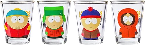 Miniatura 2 de Silver Buffalo South Park - Juego de 4 piezas de mini vasos de 4 x 1, 1.5 onzas