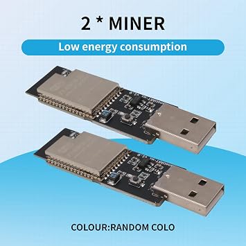 2PCS USB BTC Miner Solo Lottery Miner 40-50KH/S Bitcoin BTC Miner Asic Mining Low Power Miner for Home