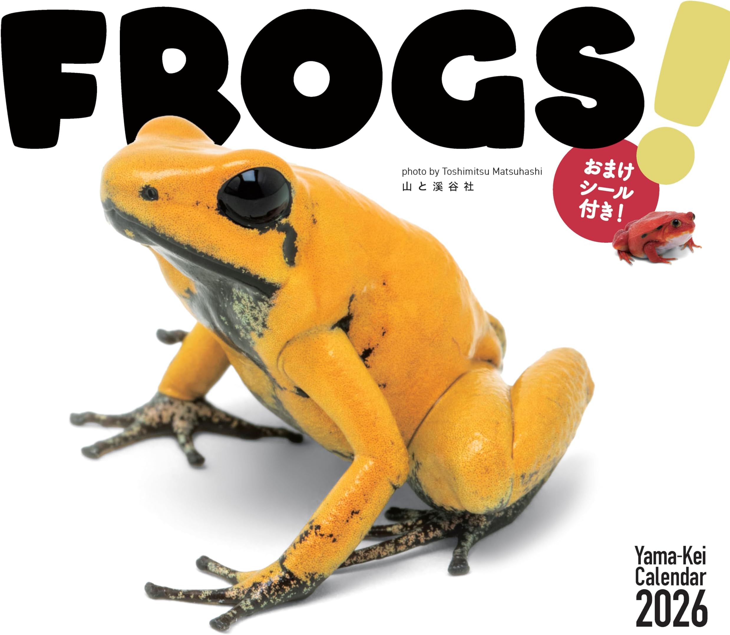 カレンダー2026 FROGS！（月めくり/壁掛け/シール付き/カエル） (ヤマケイカレンダー2026)