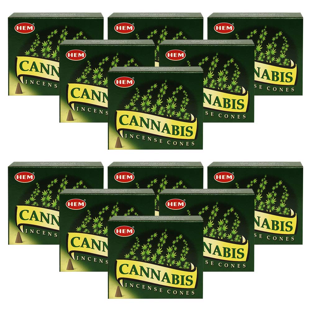 Cannabis Räucherkegel und Räucherkegel Bundle Weihrauchgefäß Insense Hem Räucherstäbchen
