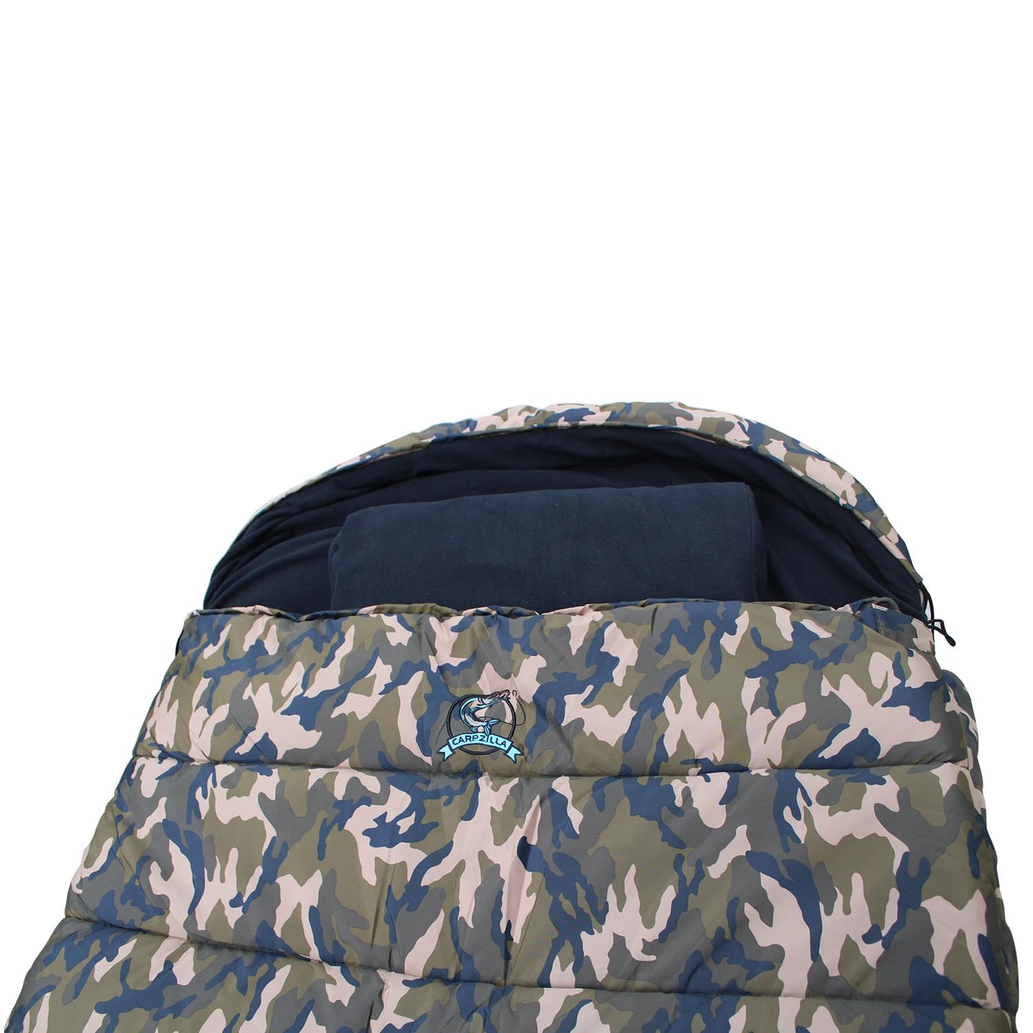 Saco de dormir para pesca de carpas, 5 estaciones, forro polar con almohada, camping, senderismo, mochileros, viajes