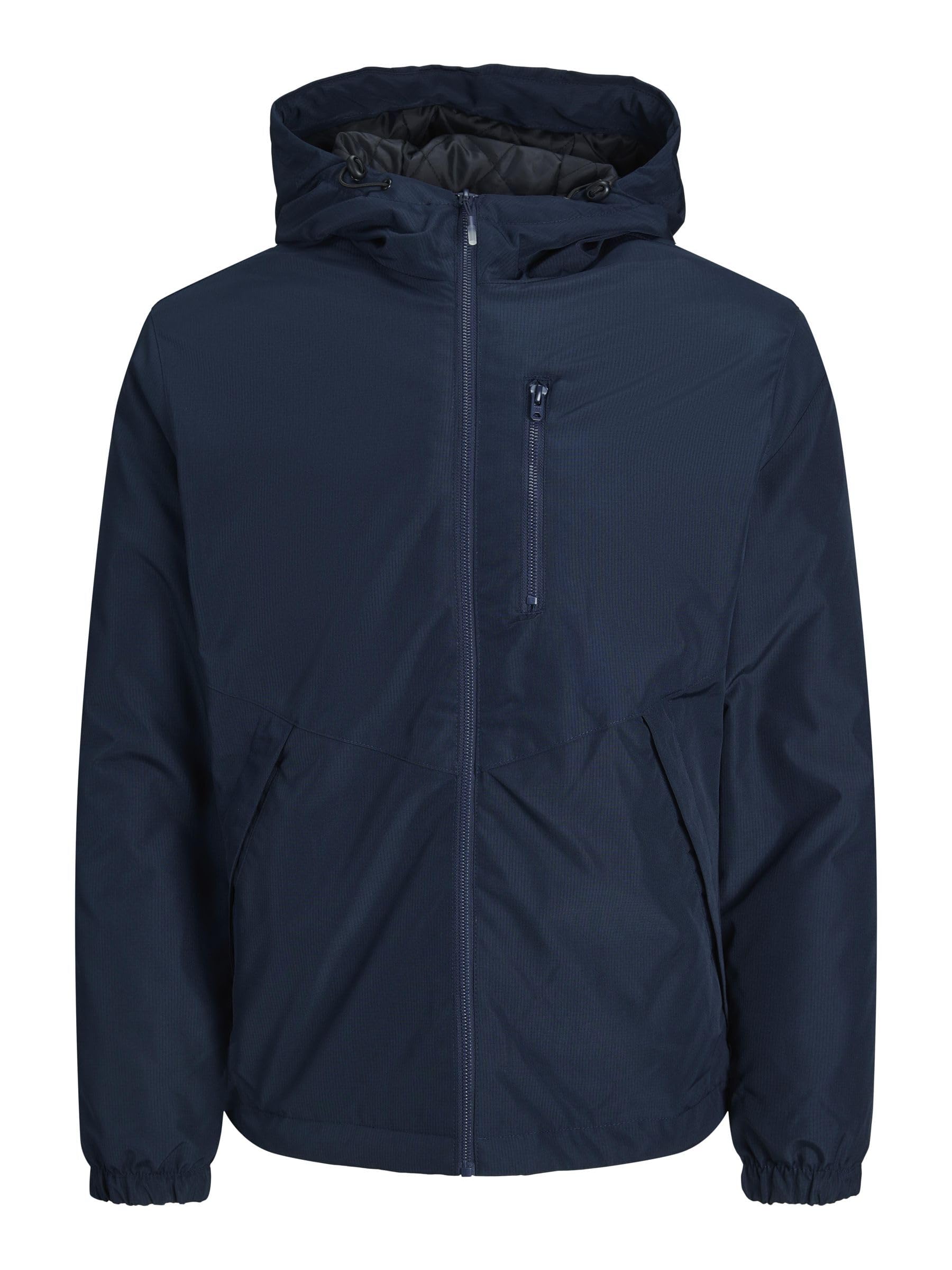 Jack & Jones Men's Navy Blazer Sprinter Outdoor Jacket, Size Xl - Premium Long Sleeve Active Coat & Lightweight Outerwear For Everyday Styling