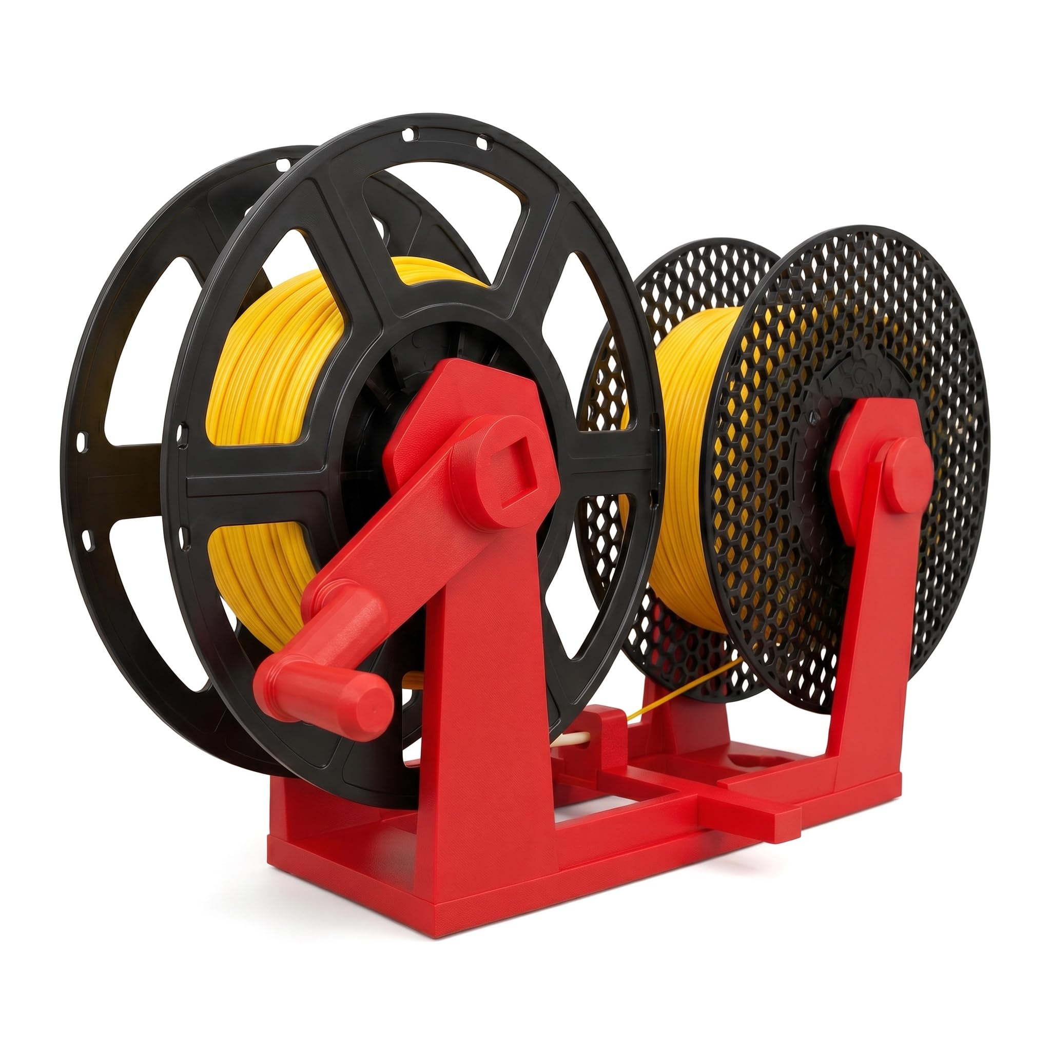 Ręczny nawijacz filamentu do druku 3d, z szpulą 1 kg, owijanie płynem, podwójna struktura szpuli, do materiałów eksploatacyjnych do drukowania 3D, nici lutowniczych i nici do szycia