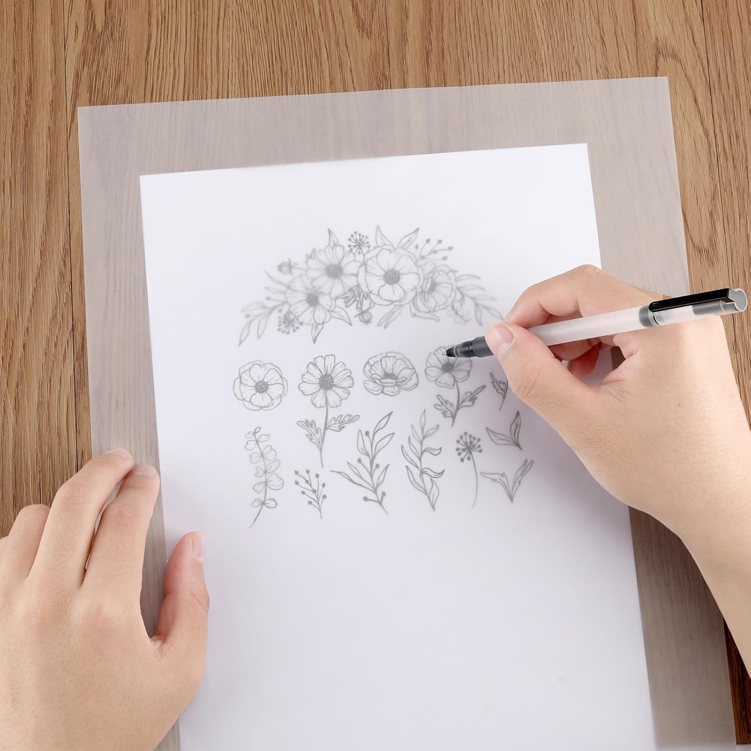 300 PCS 11x17 Inch Translucent Vellum Paper 63 Grams for Architecture Building Paint - Drafting Sheets Translucent White (Can't Print With Printer)