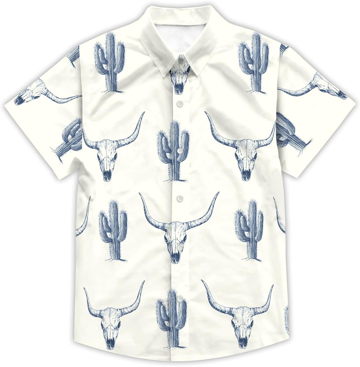 Camisa hawaiana divertida para niño, playa tropical, casual, verano, manga corta, botones, unisex, 4-14 años