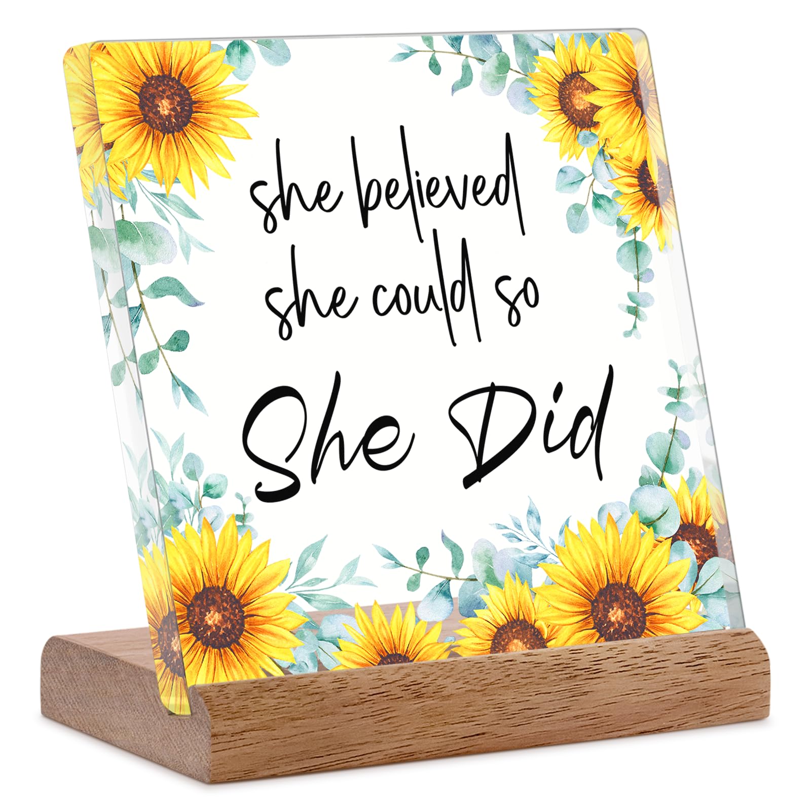 FreeJac She Believed She Could so She Did Gifts for Women, College Girls, Female Coworkers - Congratulations, New Job, Promotion, Graduation, Back To