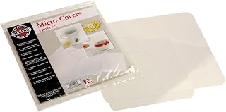Norpro 4-Piece Amber Micro Cover Set - Lightweight Kitchen Storage Lids for Bowls, Cups & Containers