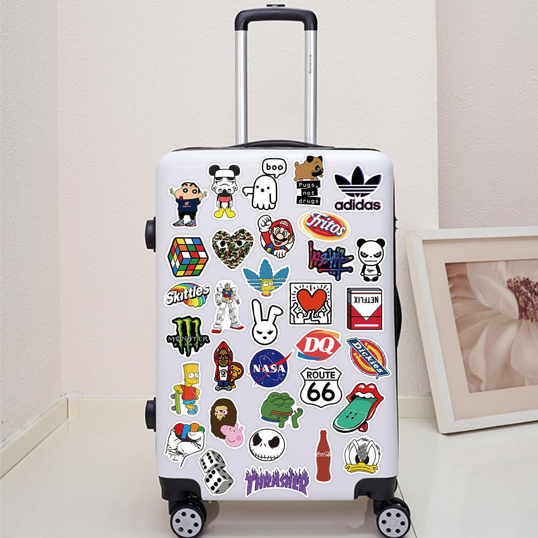 Adesivi Decorativi 50 Pezzi - Impermeabili In Vinile Per Laptop, Auto, Bici - Foto 10