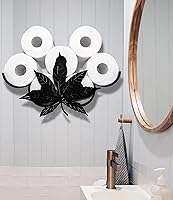 Vista 9 de Black Antler - Soporte de papel higiénico de metal, organizador de papel higiénico decorativo de metal para baños, capacidad para 8 rollos