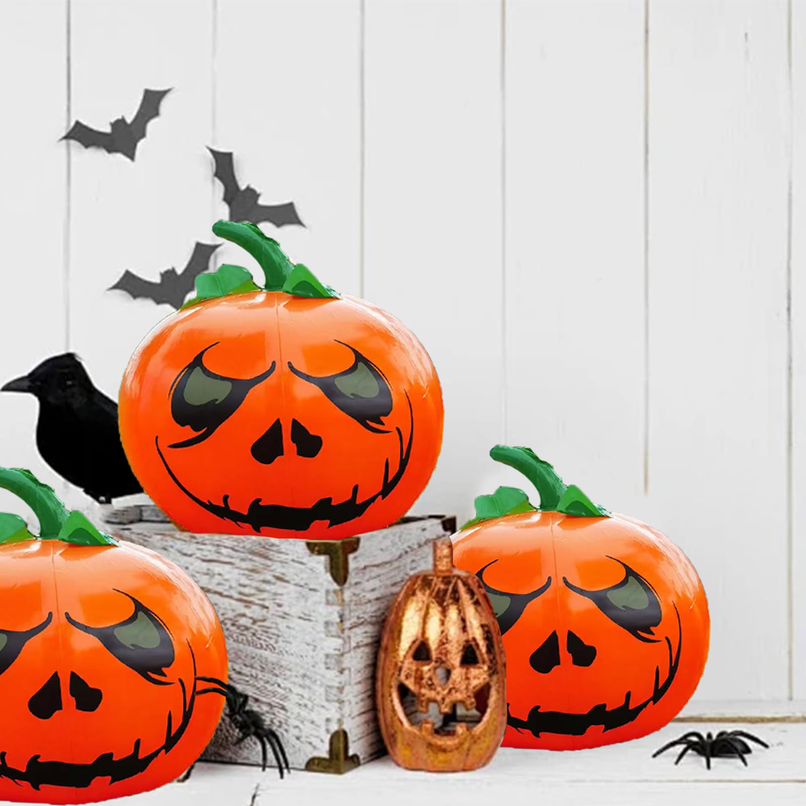 Lanterne Citrouille D'Halloween | Décorations D'extérieur En Forme De Citrouille Pour La Saison Des Fantômes, Décoration De Fête D'Halloween Effrayante Pour Intérieur Et Extérieur
