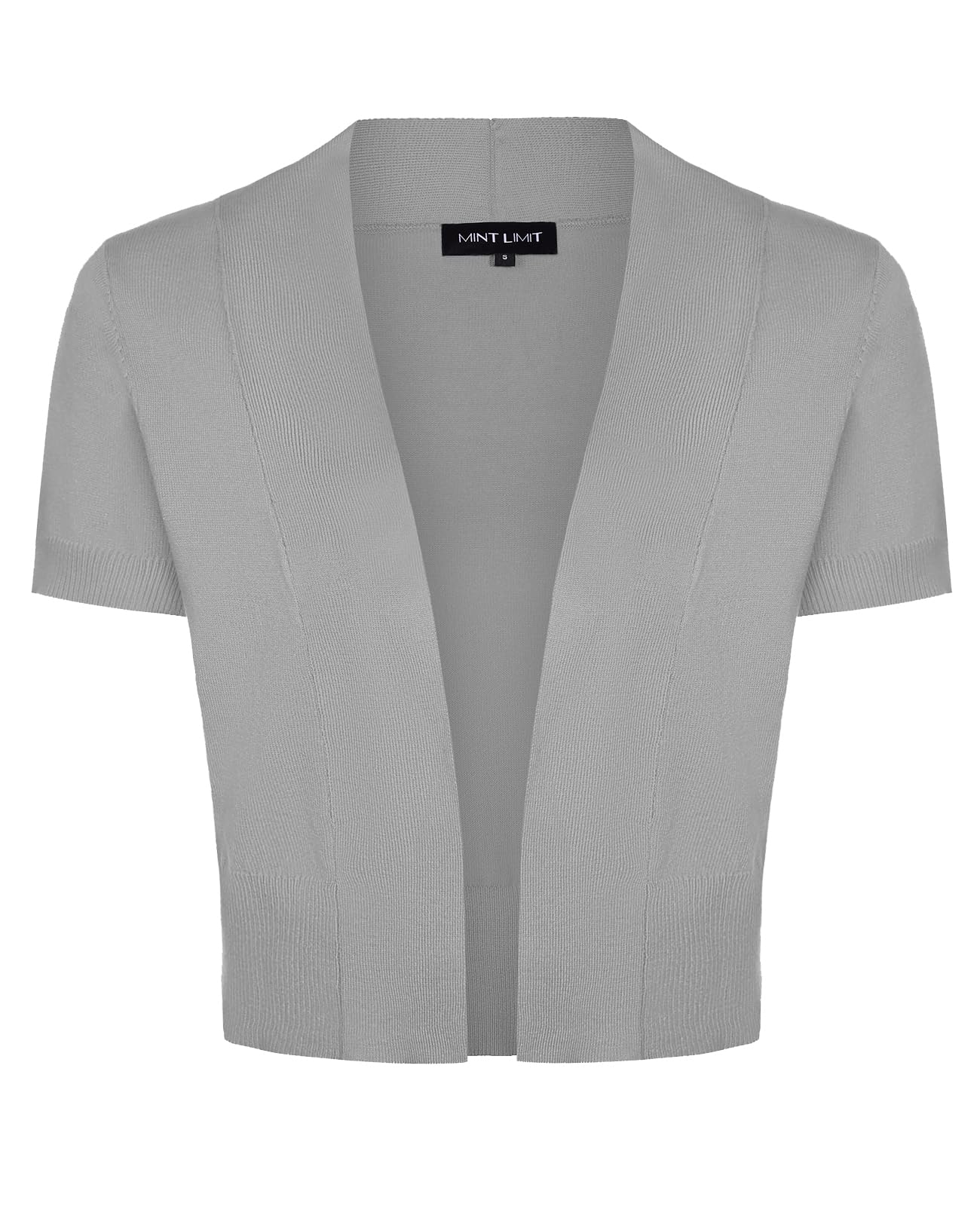 MINTLIMIT Women Shrug Bolero Open Front 3/4 Sleeve Cropped Cardigan Sweater