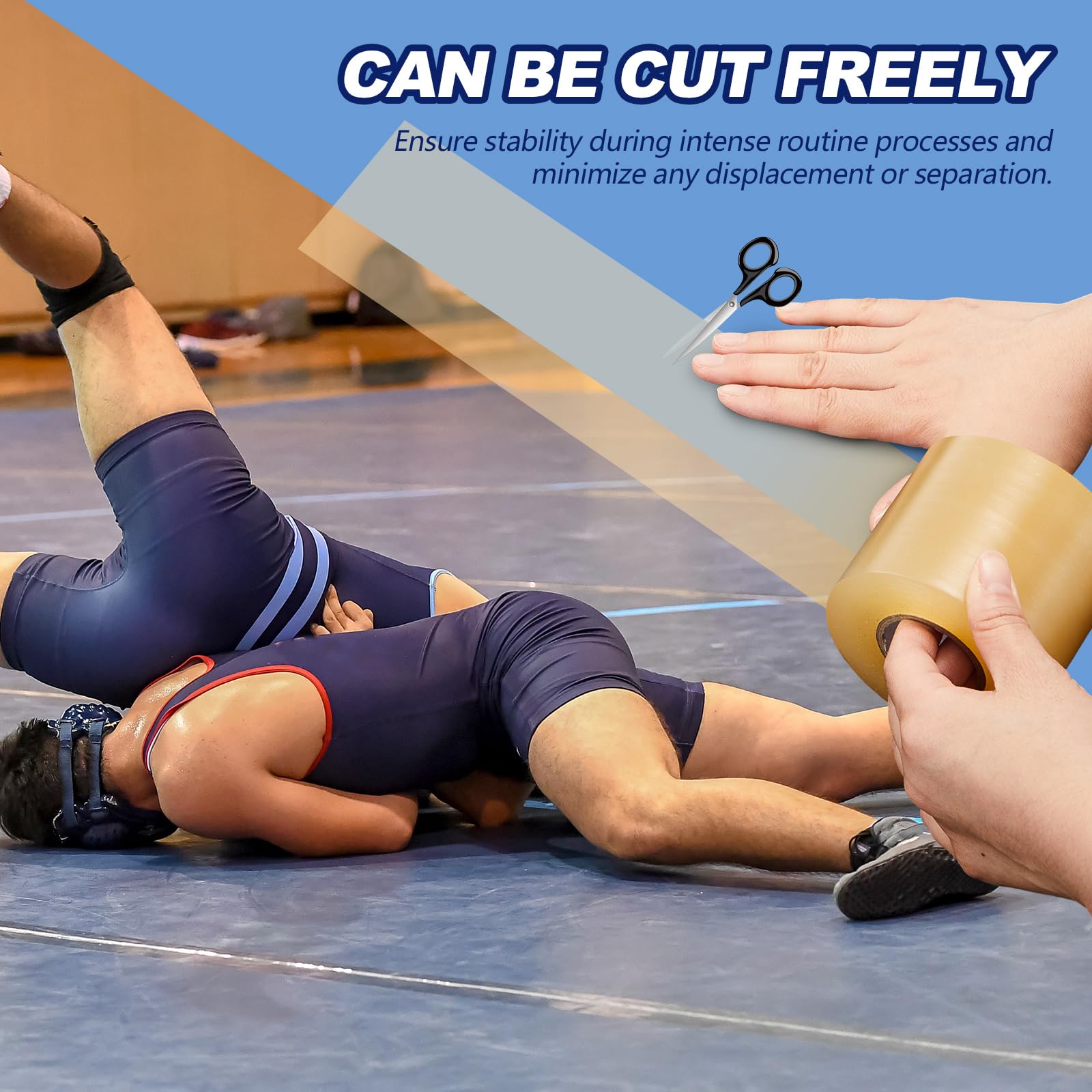 Pangda 12 Rolls Wrestling Mat Tape PVC Gymnastic Floor