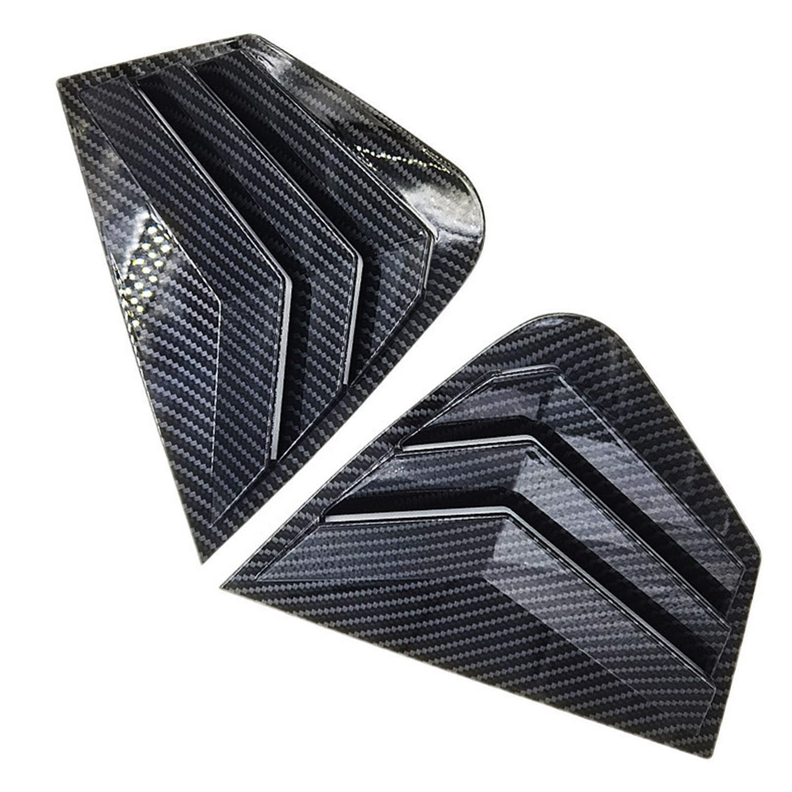 2 sztuki do KIA K5 2011-2015, tylne okiennice samochodowe żaluzje boczne, osłony, wykończenia, akcesoria zewnętrzne ABS, B Carbon Fiber Look