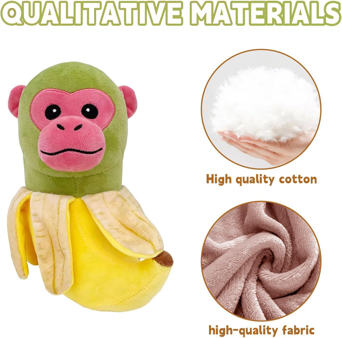 Italian,Tung Tung Tung Sahur Plushies Toy 13inch for Fans Gift, Soft Stuffed Animal Pillow for Home Kids' Bedroom Decor, Birthday Christmas Choice for Boys Girls(Banana Monkey)
