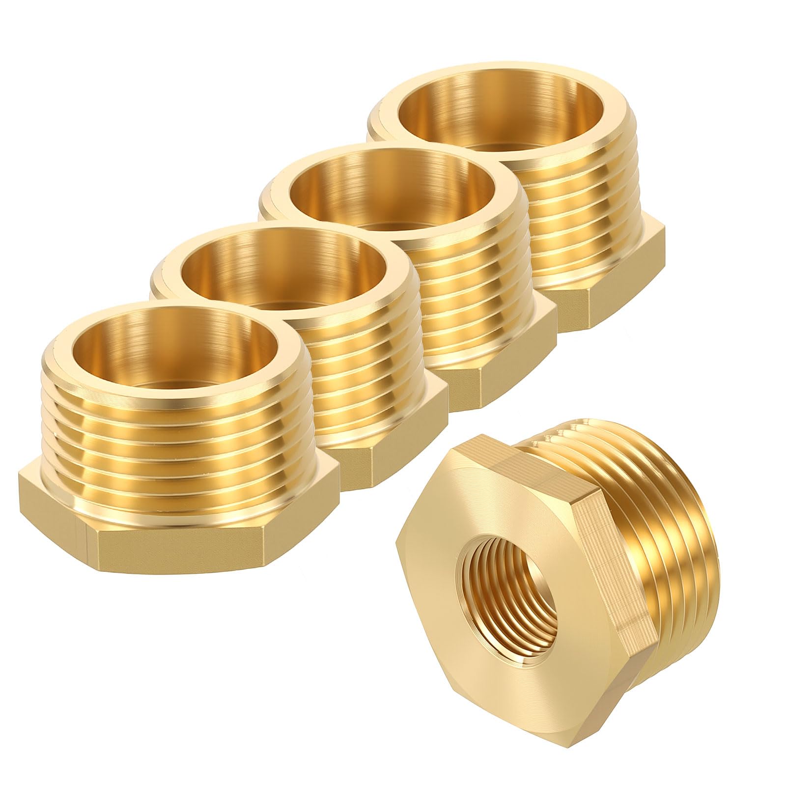 Adaptateur NPT mâle 1" vers femelle 3/8" étanche pour circuits de fluides