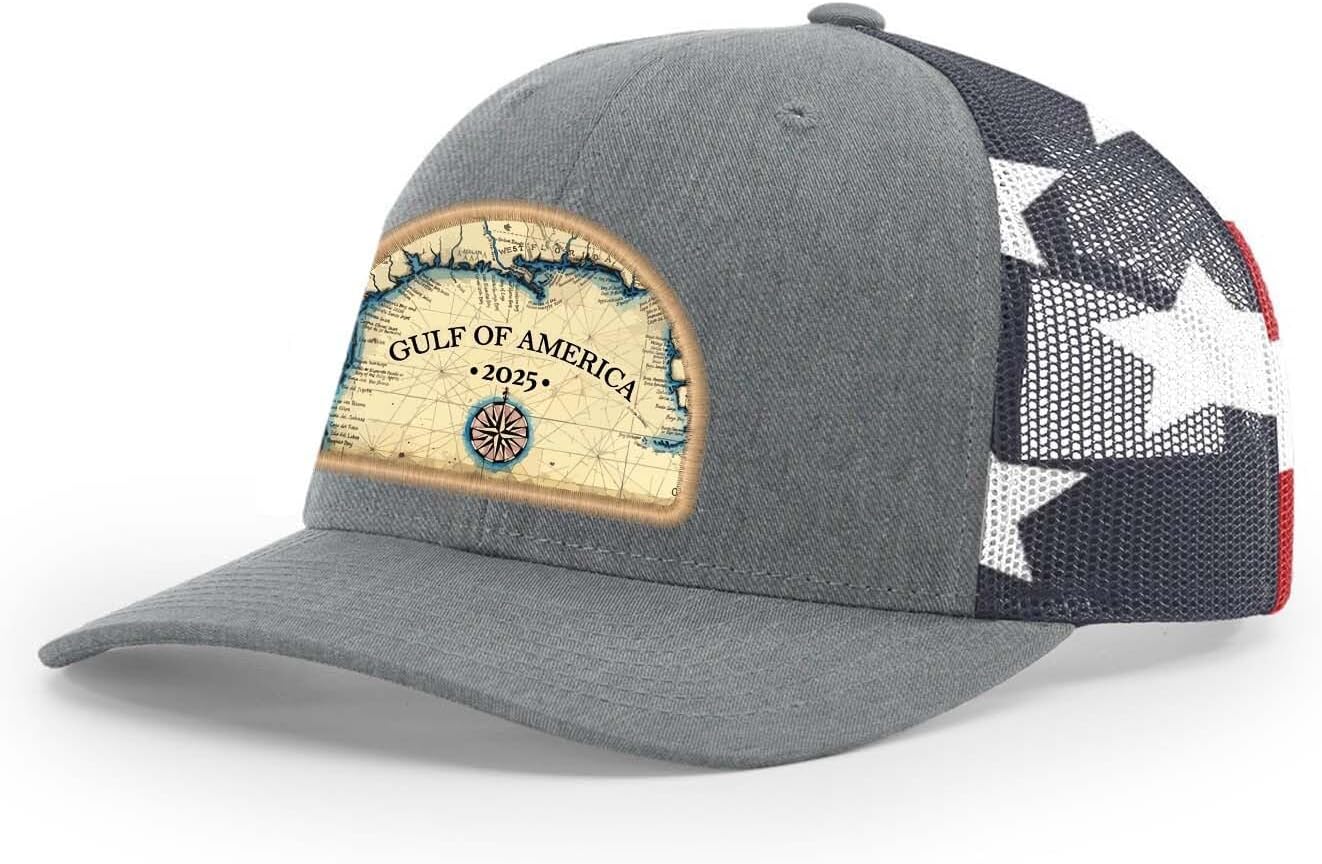 Heritage Pride AG Hat Co. Gulf of America Hat Gulf of America Patch Embroidered Mesh Back Trucker Hat