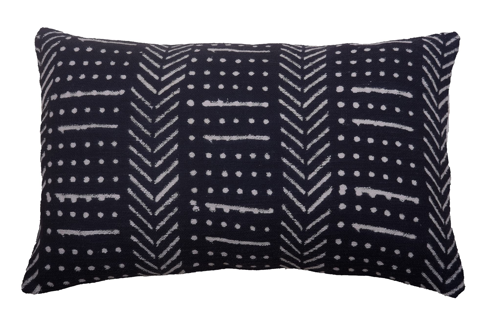 Trade Star Tribal Farmhouse Decorative Cushion Cover Geometric Oblong 100% Cotton Pillow Cover Ethnic Body Pillow Case for Home Decor 14x22 Inches