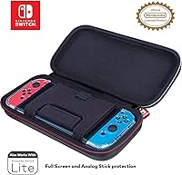 Vista 5 de Game Traveler Nintendo Switch Case - Switch OLED Case for Switch OLED Switch and Switch Lite Adjustable Viewing Stand Bonus Game Cases Deluxe Carry