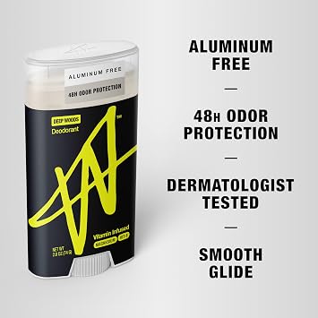 W by Jake Paul Mens Grooming Bundle Body Spray, Exfoliating Body Wash & Aluminum Free Antiperspirant, Odor Blocking, Vitamin-Infused, Deep Woods Scent