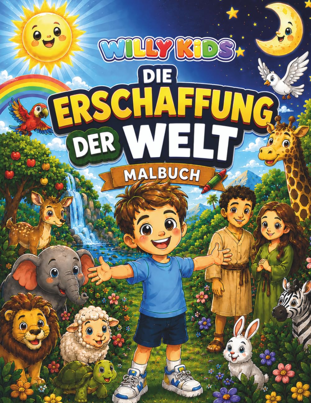 WILLI KIDS - Die Erschaffung der Welt: Christliche Malbücher für Kinder