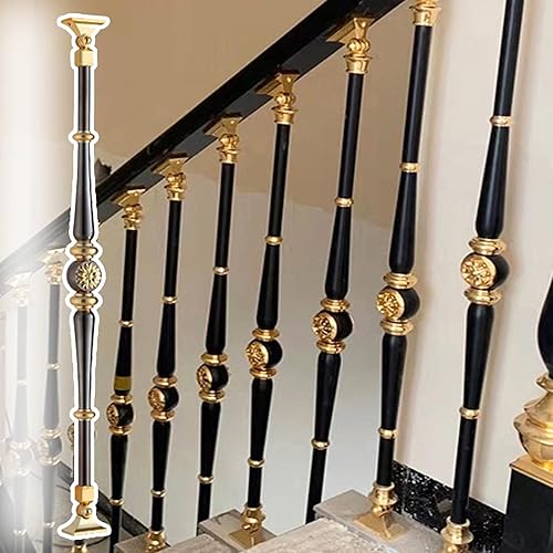 Miniatura 1 de CMYUN Husillos de balaustre de aluminio para interiores, elegante juego de barandillas comerciales para escaleras con zapatos, barandillas redondas