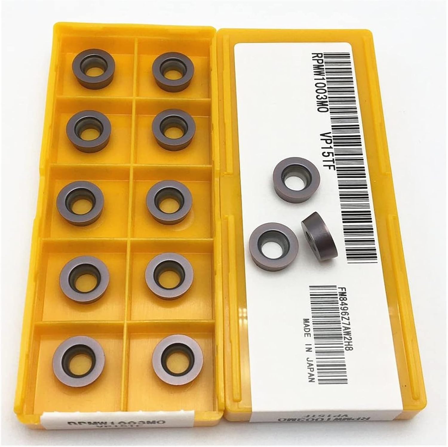 Carbide Tool 10PCS RPMW1003MO VP15TF Carbide Insert Milling Cutter RPMW 1003 Turning Insert Parts Tool (Angle : RPMW1003MO VP15TF, Shank Diameter : 20PCS(2box))
