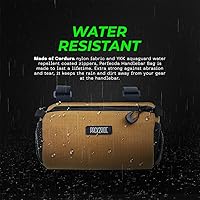 Vista 3 de Perfecda - Bolsa para manubrio de bicicleta, resistente al agua, tela Cordura duradera y bolsa de bicicleta para viajes diarios, almacenamiento