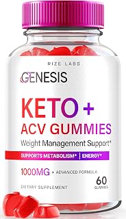 rize labs - Genesis Keto Keto+ACV Gummies, Supplement for Advanced Weight Loss, All Natural Extreme 2000mg Gummies (60 Gummies)