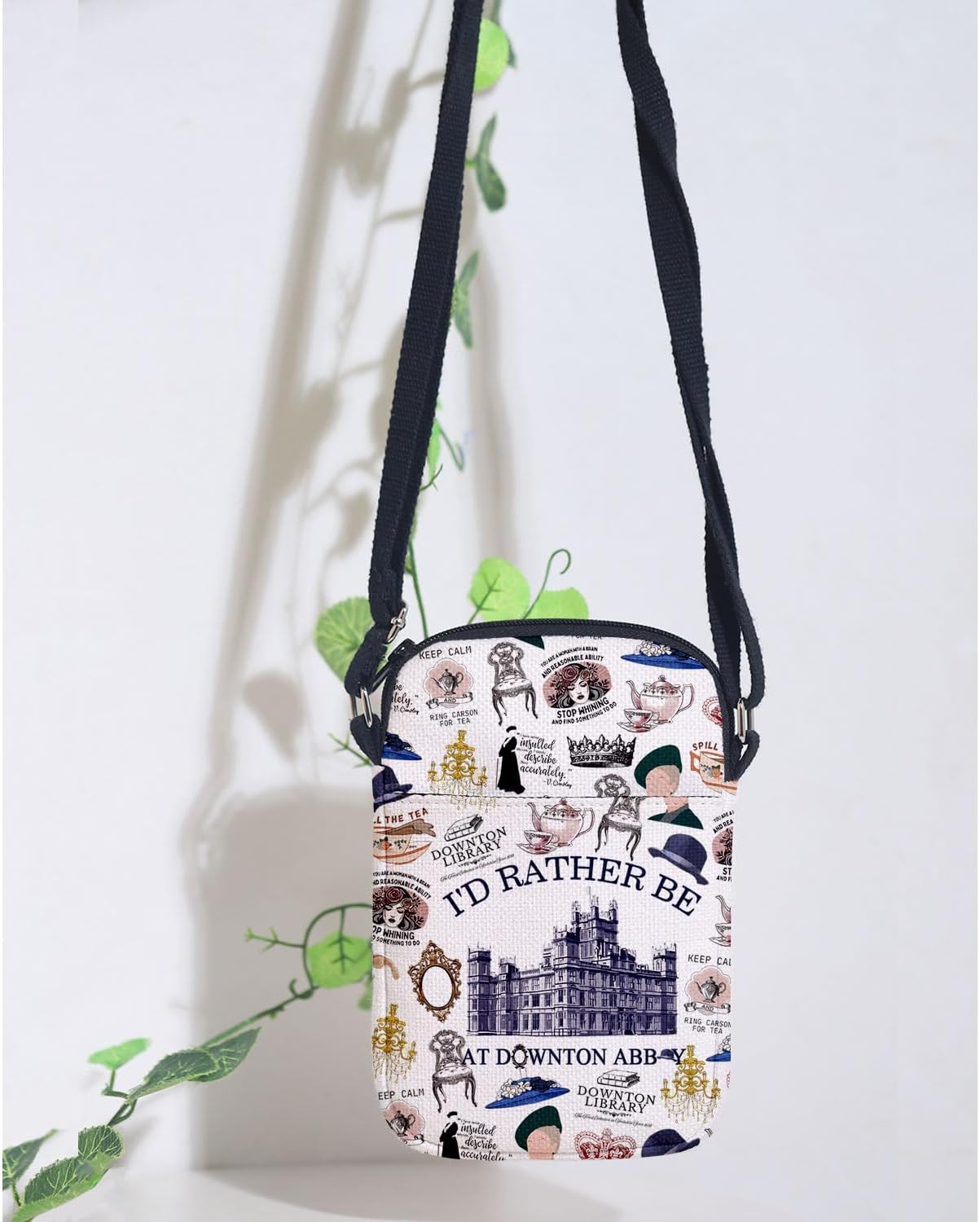 MAOFAED British Movie Inspired Crossbody Bag for Fans, Downton Library, I Never Argue I Explain, Grantham Tea House - Image 6