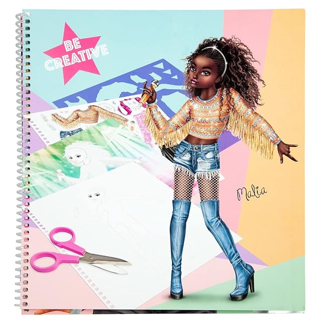 Foto 5 de 7 de Depesche 12228 TOPModel Popstar - libro para colorear con 60 páginas para diseñar motivos y atuendos…