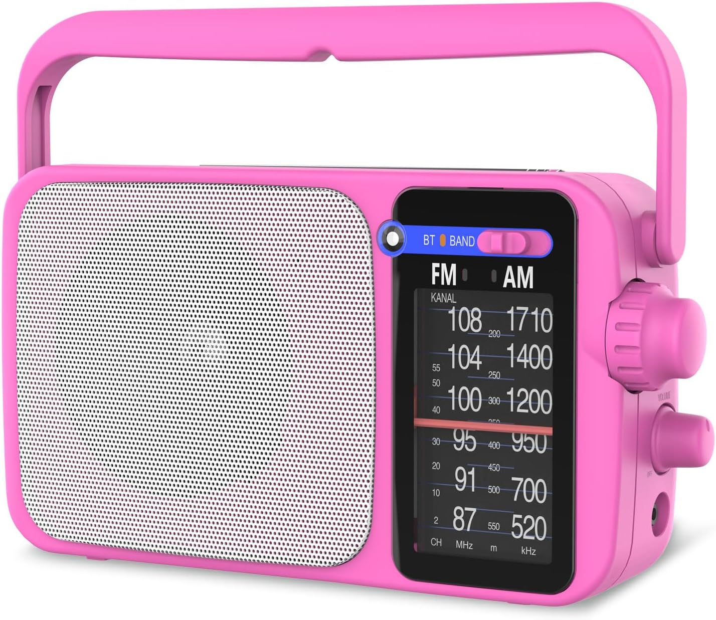 YOWGULF AM FM Radio with Best Reception,Bluetooth Portable AM FM Transistor,Battery Operated Radio or AC Power,Large Dial,Headphone Jack, Gifts for Seniors Elderly