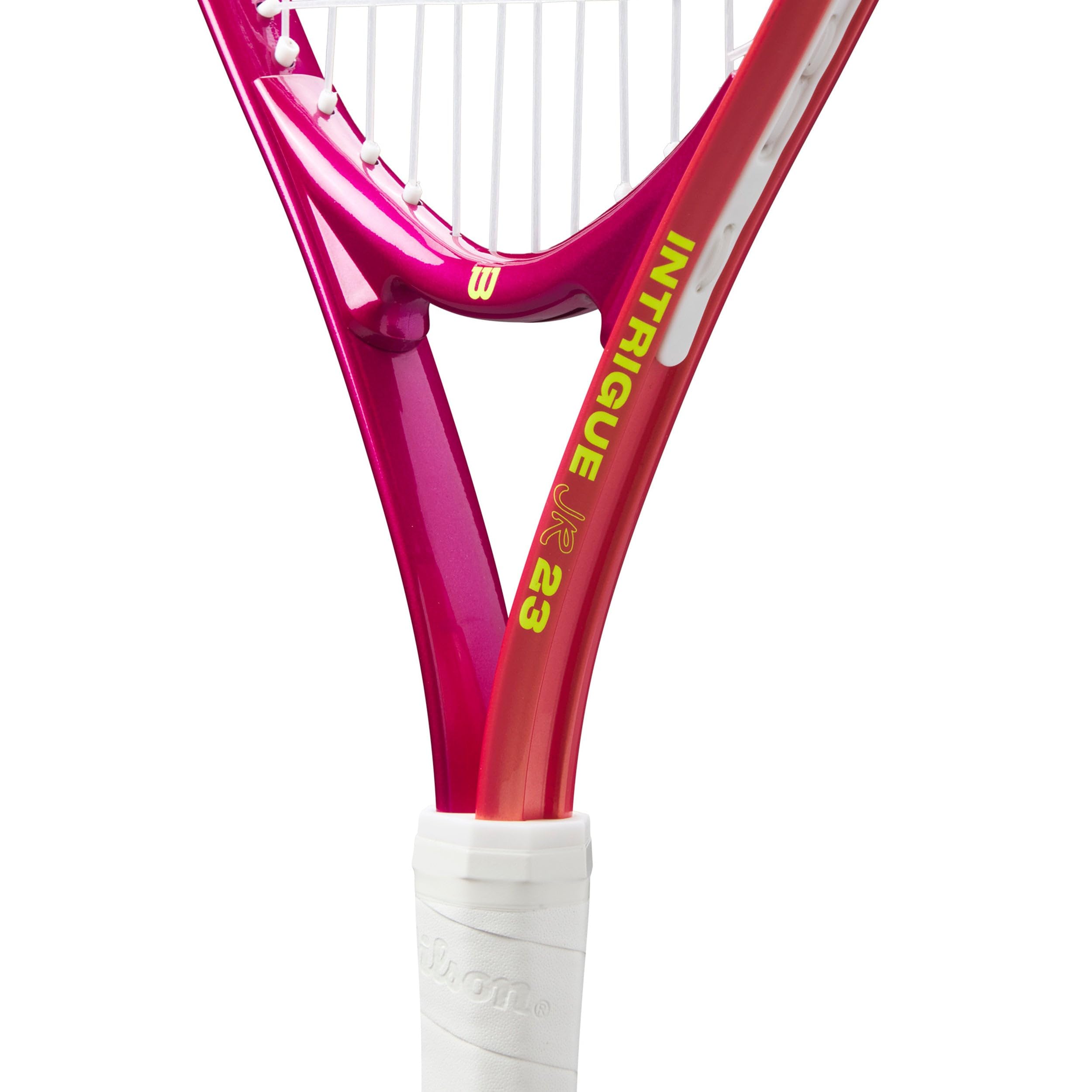 Wilson Intrigue Junior 23 Girls Tennis Racket Red Yellow 205g