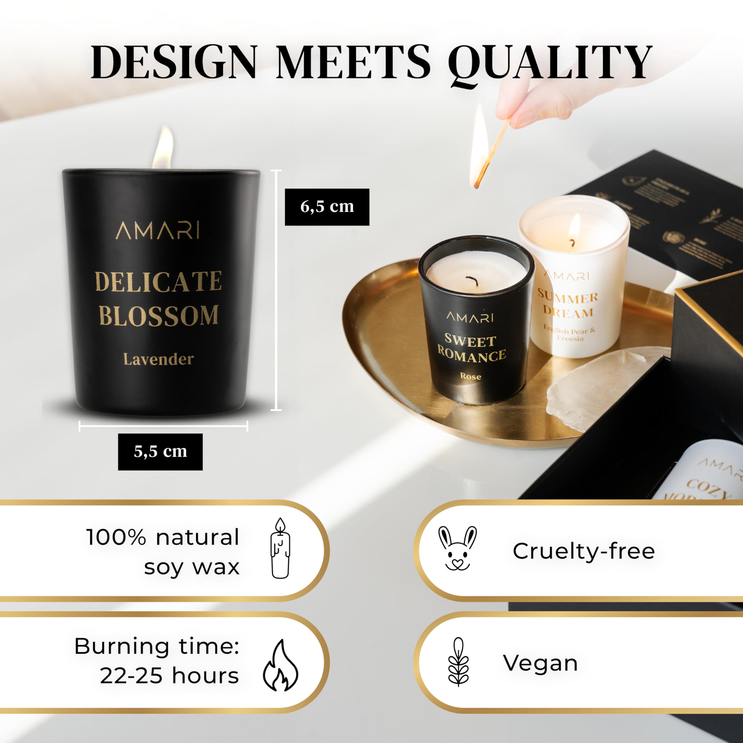 Cadeauset Geurkaars en Geurstokjes – Luxe Aroma Home Giftset