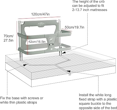 3 In 1 Bedside Crib,baby Bassinets Bedside Sleeper,baby Bed Sleeper,next To Me Crib,bed Bassinet For Baby In Bed,breathable And Visible Mesh Window, Soft Washable Liner Cover And Sturdy Aluminum Alloy