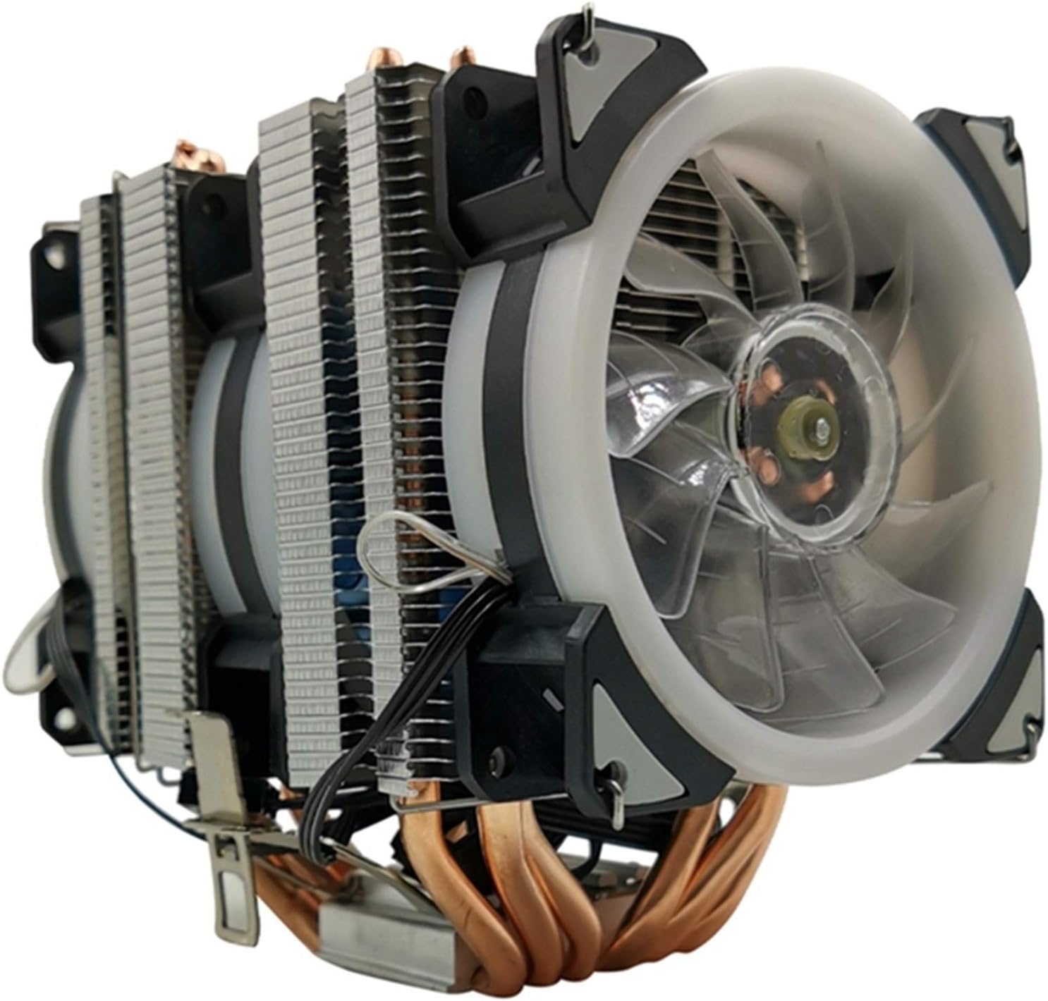 ZHWLOVE Ventilador de refrigeración para portátil Heat Pipe CPU Cooler 6 de Cobre Puro de la Torre de enfriamiento Sistema CPU 9 cm Ventilador de refrigeración de la CPU de refrigeración del radiador