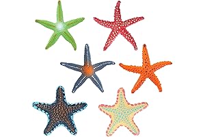 MARFOREVER 6 Pcs Diving Toys: Colorful Starfish Swim Toys Set for Kids