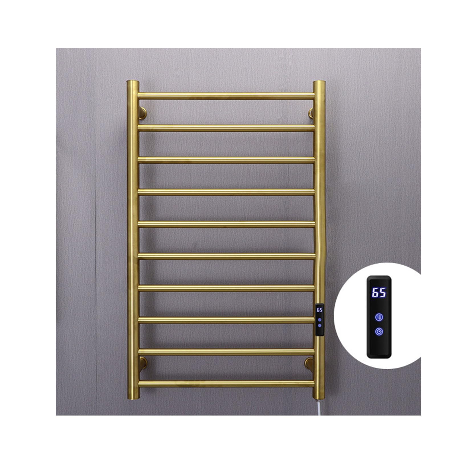 Calentador de toallas de pared para un baño acogedor con pantalla LCD y temporizador digital