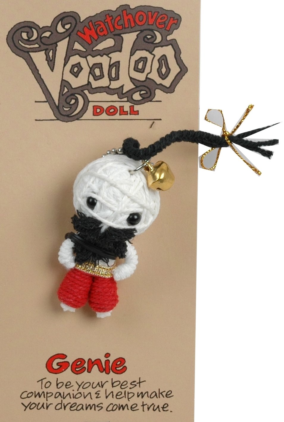 ‘Genie’ Watchover Voodoo Doll String Key Ring Charm