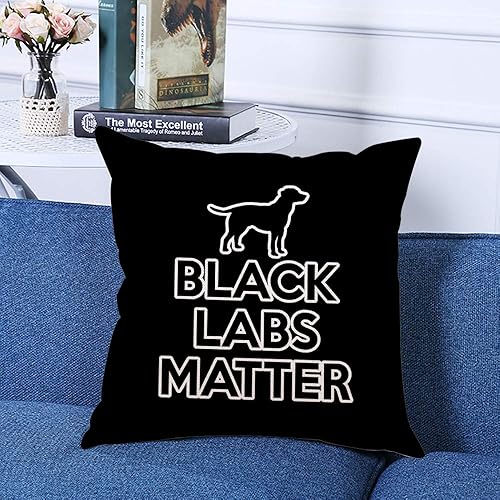 Miniatura 2 de Funda de almohada decorativa cuadrada de Black Labs Matter para el hogar, sofá, sala de estar, cama, sofá, automóvil, 18 x 18 pulgadas, funda de